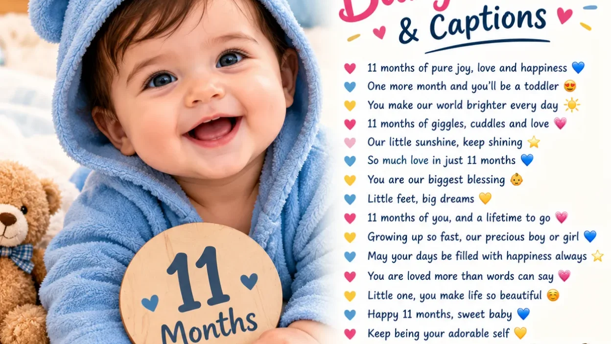 11 month baby wishes captions