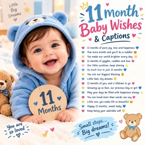 11 month baby wishes captions