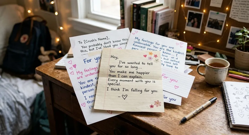 Romantic Love Letters to Crush: Sweet, Heartfelt, and Cute Messages