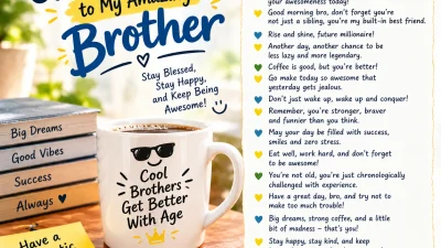 funny sweet morning messages brother