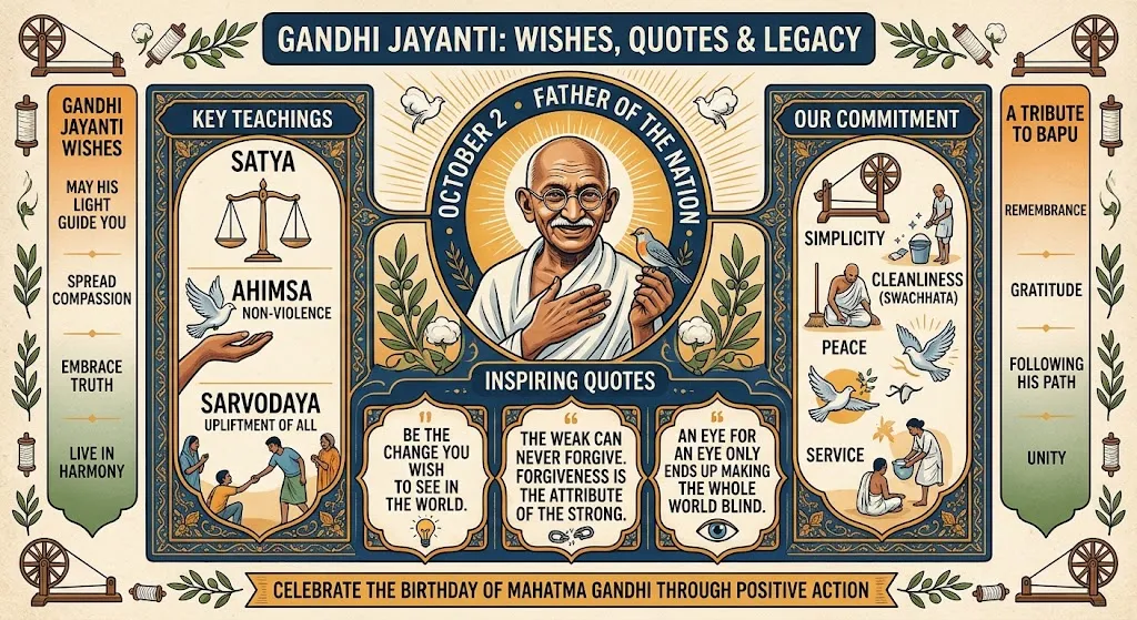 gandhi jayanti wishes quotes