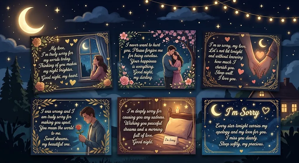 Romantic Apology Messages for Love ❤️
