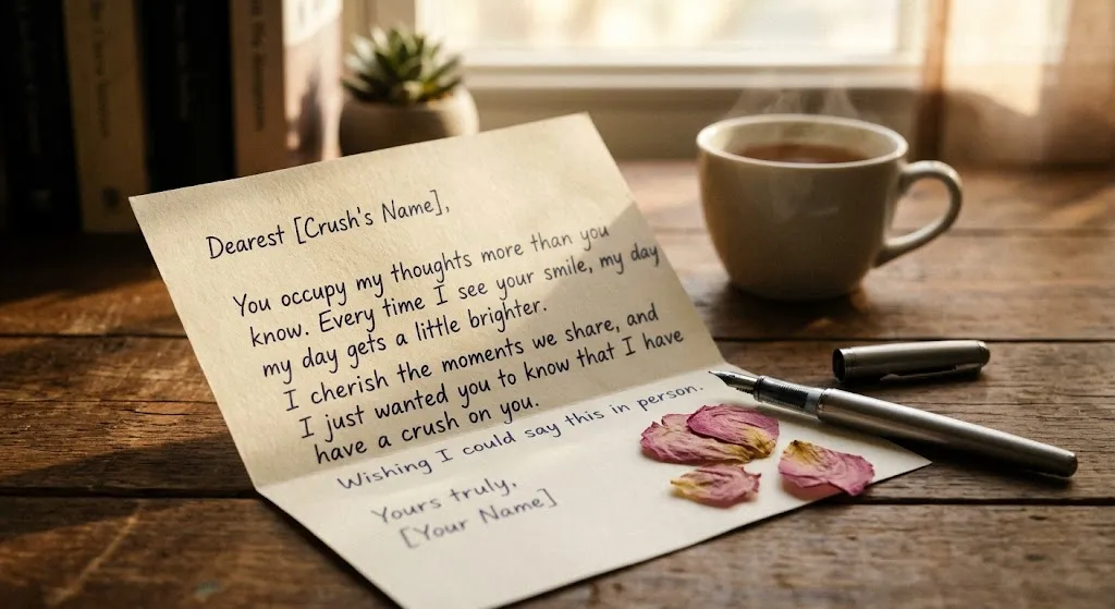 Romantic Love Letters to Crush: Sweet, Heartfelt, and Cute Messages