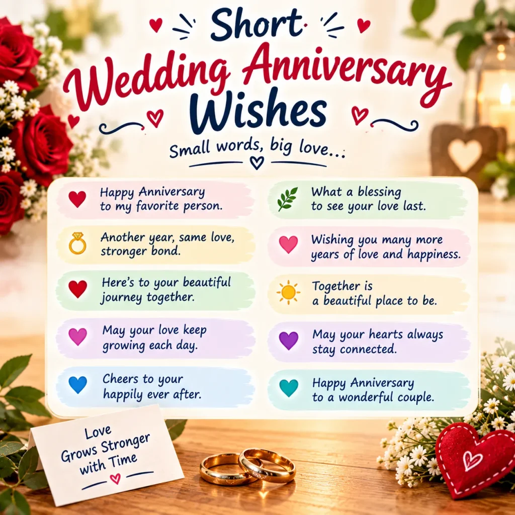 Wedding Anniversary Wishes