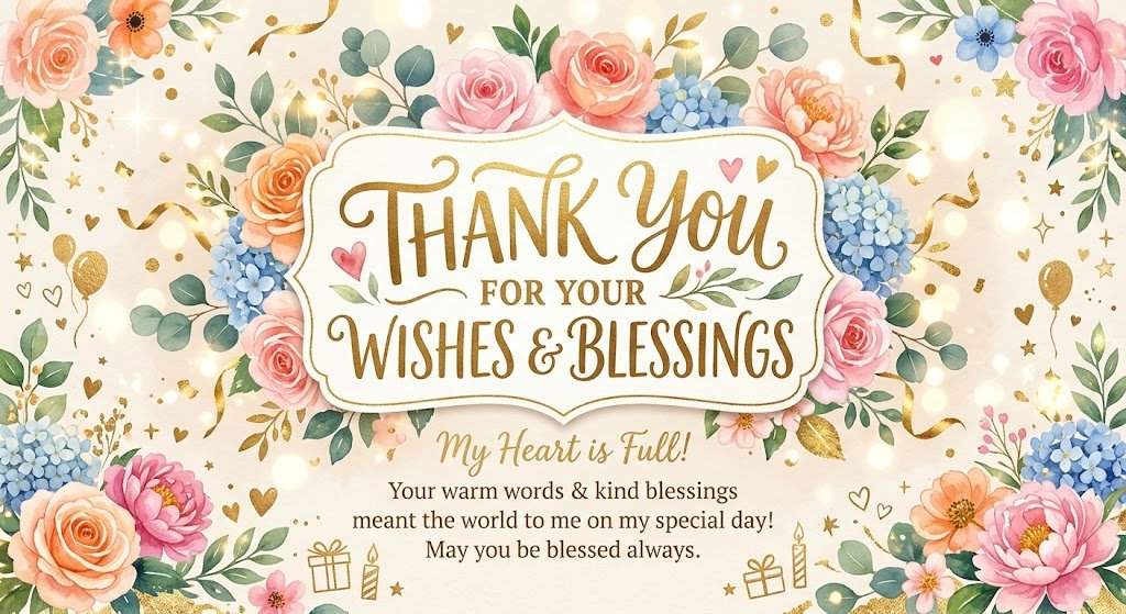 Thank You for the Birthday Wishes